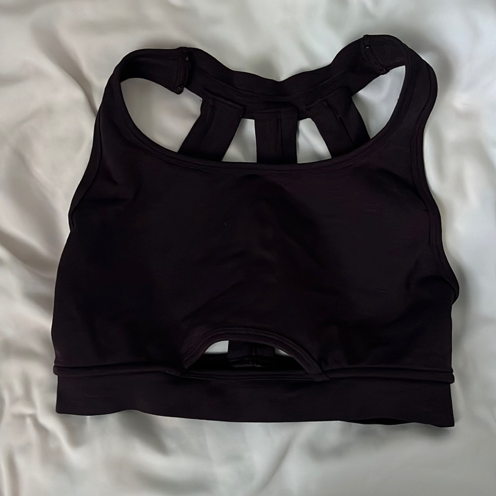 Alphalete Trinity Sports Bra (Dark Purple)